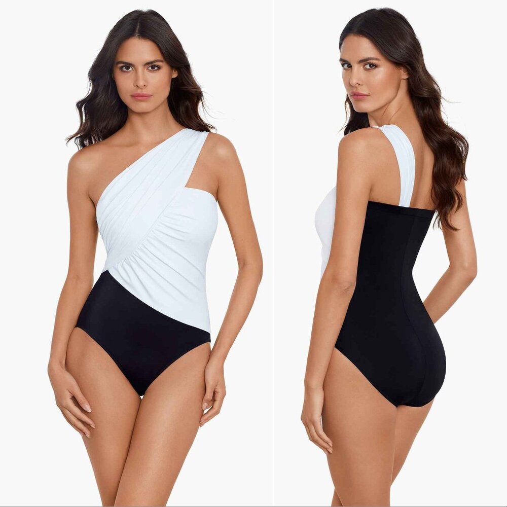 Magicsuit Goddess One Piece Swimsuit Size 12 White Co… Gem